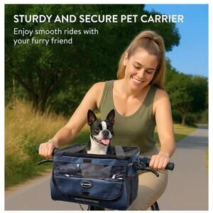 Novaris Bike Basket Pet Carrier For Pets up to 22 pounds NWT